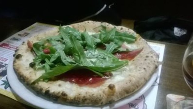 Pizza Bianca Mozzarella Rucola Bresaola Pizza Bianca Mozzarella Rucola Bresaola