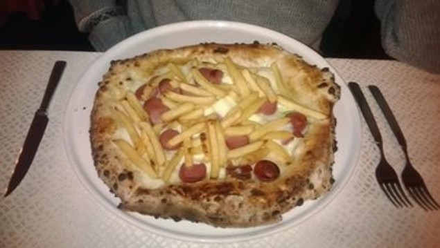 Pizza Wurstel Patatine Pizza Wurstel Patatine