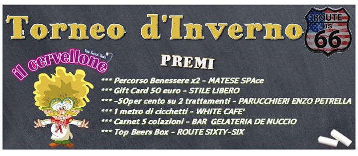 TORNEO D'INVERNO @Route Sixty-Six Pietramelara!