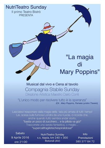 La Magia di Mary Poppins, cantato rigorosamente dal vivo !