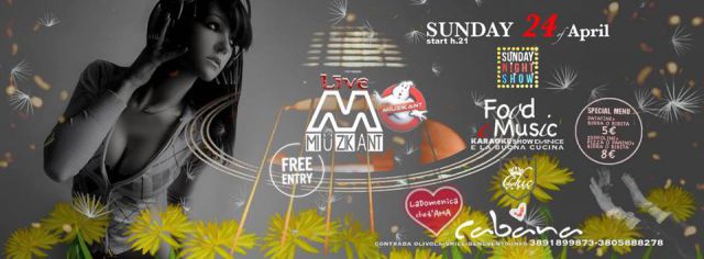 LaDOMENICAket'AMA&hearts;SundayNightShow♫ LIVE BAND MIUZIKANT ♫KaraokeShow DanceDjset VieniaKantaBailarsullKubo☆SpecialMen&ugrave; ✆38