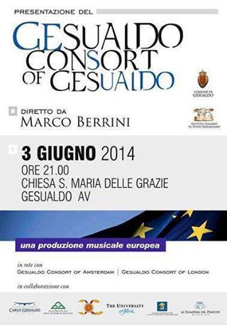 Presentazione Del Gesualdo Consort Of Gesualdo