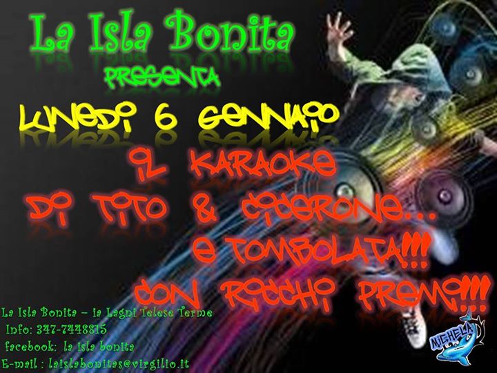 TOMBOLATA E KARAOKE CON TITO e CICERONE!!!