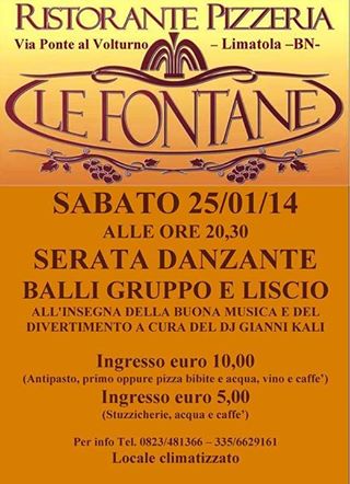 Serata Danzante Presso Le Fontane