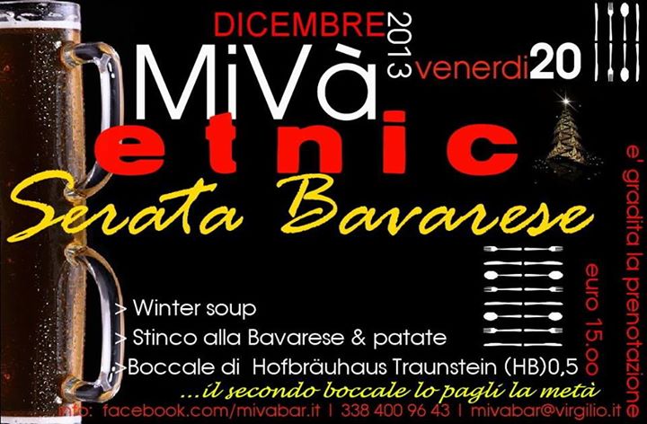 Percorsi di GUSTO: Serata Bavarese