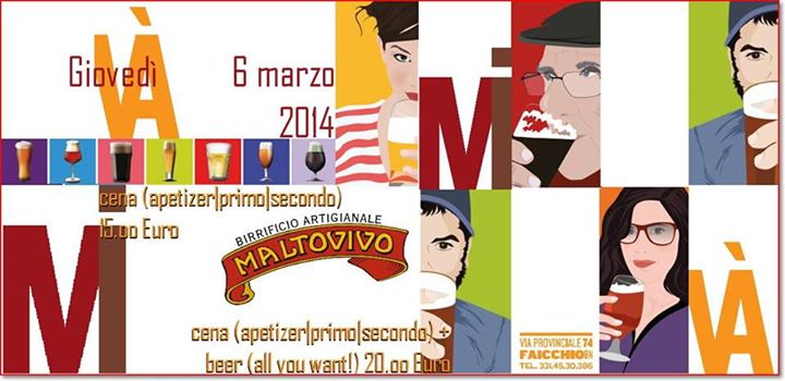 >>>Settimana della Birra Artigianale>>>> a cena con MALTOVIVO
