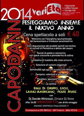 Festeggiamo Insieme Il Nuovo Anno Presso Variet