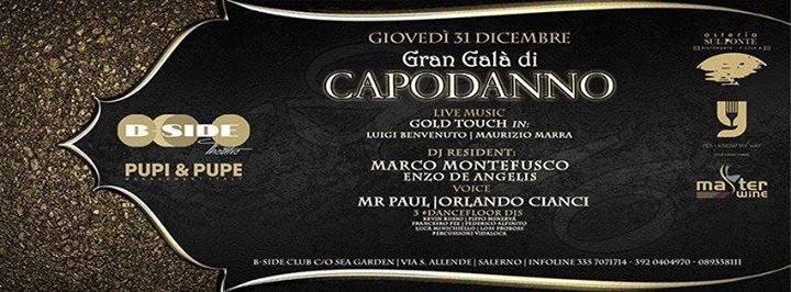 31 Dicembre #GRAN GALA' DI CAPODANNO @B-Side Theatre || Dalle 21.30 Gran Cenone con Live Music || Prevendite e tavoli ✔