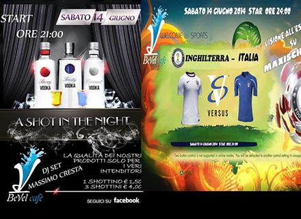 PRE PARTITA A SHOT IN THE NIGHT E ALLE 24.00 INGHILTERRA- ITALIA
