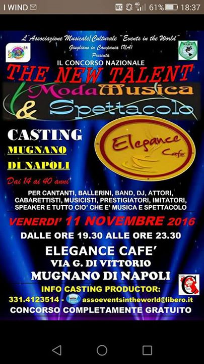 Concorso Nazionale The New Talent