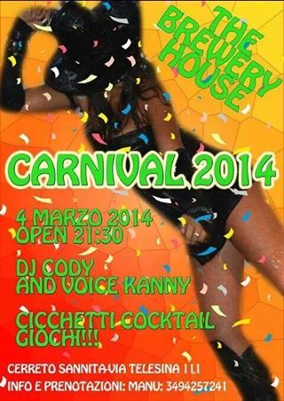 Carnival Party Presso The Brewery House