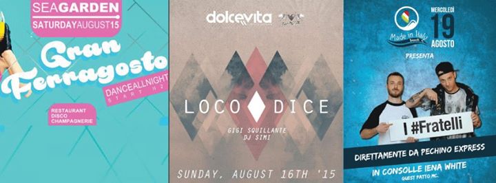 sabato 5 WILLY \ Joia \ Naples @ Sea Garden Club - sa > info 3285820431